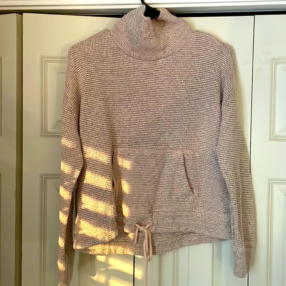 Medium semi cropped cowl sweater